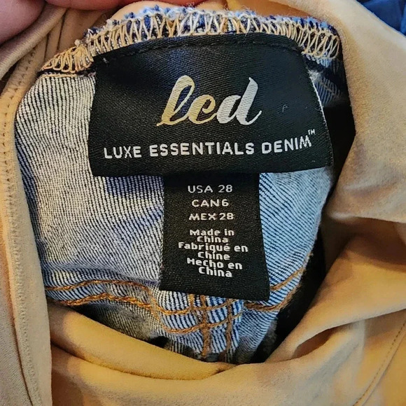 NWT Luxe Essentials Denim jeans maternity size 28 - Picture 5 of 6